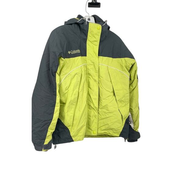 Columbia Sportswear Black Lime Green Women's Core Interchange Winter‎ Coat - M - Picture 1 of 6